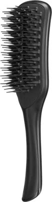 A black hairbrush is shown against a white background.