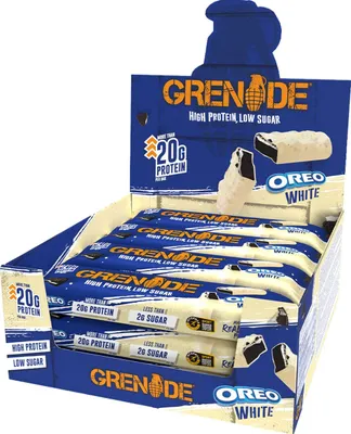 Produktbild von Grenade Protein Bar - 12 x 60 g Oreo White