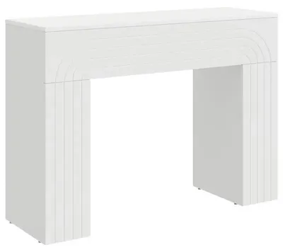 Zdjęcie produktu dla Stolik kawowy z miejscem do przechowywania - prostokątny - 102 x 35 x 75 cm - płyta drewniana - powierzchnia do przechowywania - wielofunkcyjny - biały
