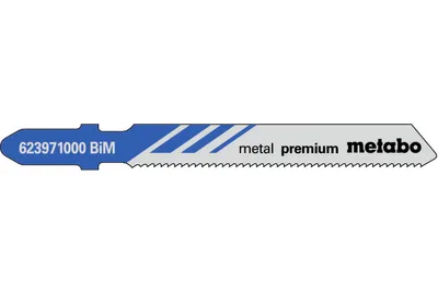 Produktbild von Metabo 5 Stichsägeblätter metal premium 51/ 1,2 mm, BiM