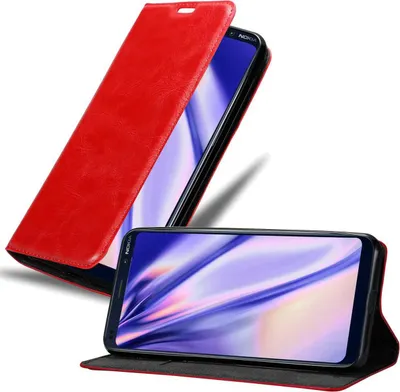 Obrázek produktu pro Cadorabo pouzdro pro Nokia 9 PureView Protective Case v červené barvě Kryt na mobilní telefon s magnetickým zavíráním
