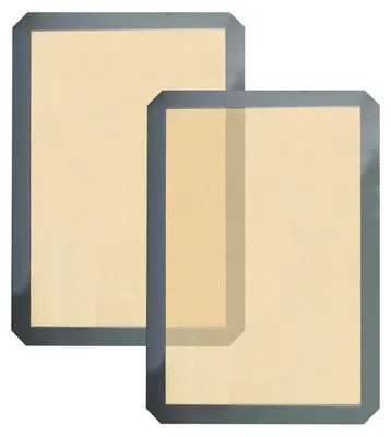 2 Silikon-Backmatten, grau, antihaftbeschichtet, 30x40 cm
