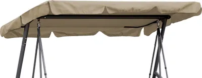 Produktbild von Ersatzdach Gartenschaukel Universal 145x200 cm Hollywoodschaukel 3 Sitzer Sand UV 50 Ersatz Bezug Sonnendach Schaukel Dach