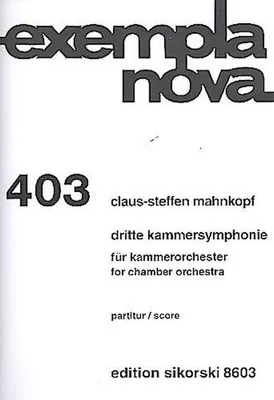 Produktbild von Kammersymphonie Nr.3Studienpartitur