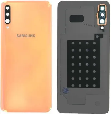 Produktbild von Original Samsung Galaxy A50 A505 Akkudeckel Backcover Coral Orange Akzeptabel