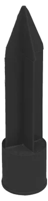 Produktbild von OASIS® Kerzenhalter - schwarz - Ø 2,5 cm x 11,5 cm - 12er-Pack