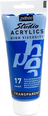Produktbild von Transparente Acrylfarbe - Phthalocyaninblau - 100 ml