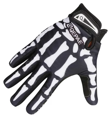 Obrázok produktu pre Rukavice na bicykel, celoprstové, protišmykové, vetruodolné, čierne