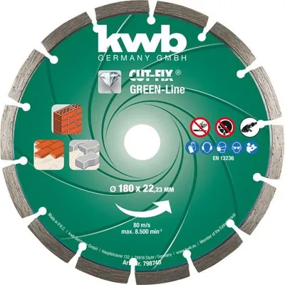 Image de kwb 798740 Accessoires pour meuleuses d'angle Disque de découpe