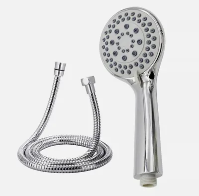 Produktbild von Hochdruck-Handbrause, wassersparend, mit 1,5 m Schlauch, 5 Modi