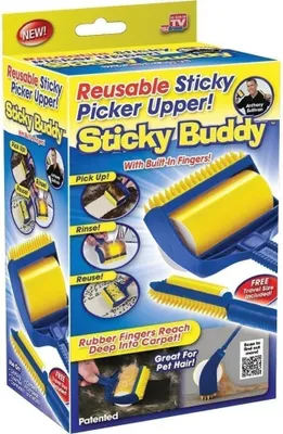 Obrázok produktu pre Sada 2 ks valčekov na chĺpky Vitu StickyClean – opakovane použiteľná kefa na chĺpky, umývateľná, na zvieracie chlpy, prach a oblečenie