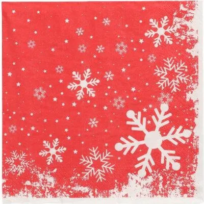 Produktbild von 50 Servietten, 3-lagig 1/4-Falz 33 cm x 33 cm "Winter Time"