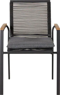 Produktbild von home24 Gartenstuhl - Schwarz - Stahl - 57 x 84 x 64 cm