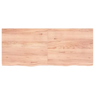 Immagine prodotto di Piano tavolo vidaXL marrone chiaro 120x50x(2-4) cm in legno massello di rovere trattato