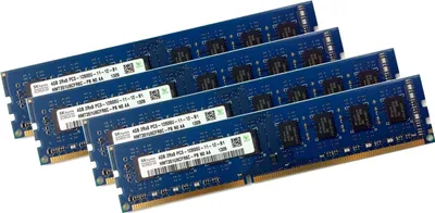 Produktbild von Hynix 16GB 4x 4GB DDR3 1600L MHz DIMM Low Voltage Ram Speicher Desktop PC-12800 240P