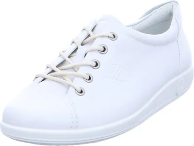 Produktbild von Ecco Soft 2.0  Veterschoenen Laag - Wit - Maat 38