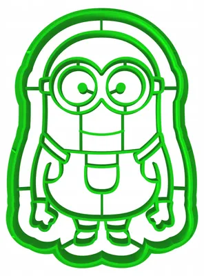 Produktbild von Cookie Monster Minionek 1 Ausstecher 8 cm Plätzchen