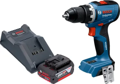 Immagine prodotto di Bosch GSR 18V-65 Trapano avvitatore professionale a batteria 18 V 63 Nm brushless + 1x batteria ricaricabile 4,0 Ah + caricabatterie