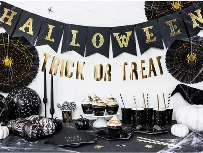 Zdjęcie produktu dla Baner Halloween, czarny, 20x175cm