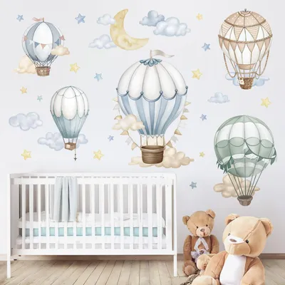 Produktbild von Solidchoice – Wanddekorationen mit Luftballonmotiven für Kinderzimmer