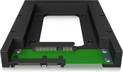 Immagine prodotto di RaidSonic ICY BOX IB-2538StS - Adattatore per alloggiamento - da 3,5" a 2,5" (da 8,9 cm a 6,4 cm) - Nero