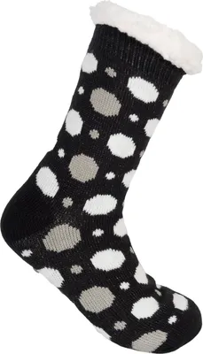 Produktbild von styleBREAKER Uni ABS Stoppersocken mit Teddyfutter und Punkte Muster, ABS-Socken, Größe 35-42 EU / 5-10 US / 4-8 UK 08030010