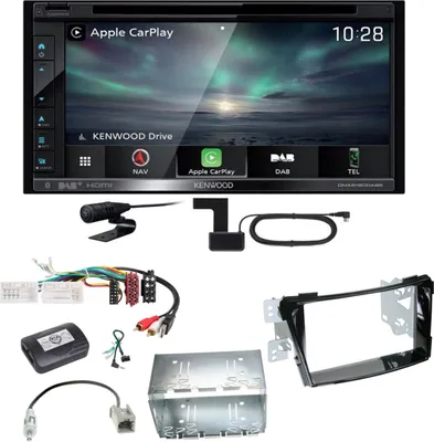 Produktbild von Kenwood DNX-5190DABS Navi Carplay Bluetooth MP3 CD Einbauset für Hyundai i40 VF