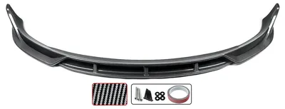 Image de Lèvre de pare-chocs avant, spoiler, en plastique ABS, compatible avec la Tesla Model 3, aspect carbone