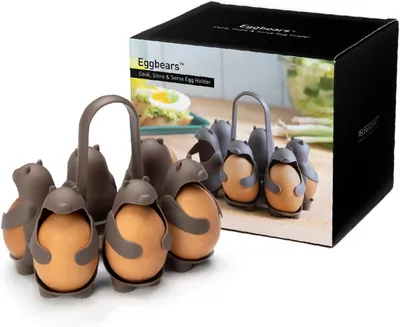 Produktbild von Eierhalter 3-in-1, für 6 Eier, hitzebeständig, kühlschrankgeeignet, für die Küche