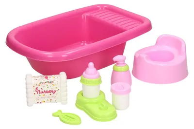 Produktbild von Ecoiffier Puppenbad mit Zubehör - Puppenspielzeug Badewannenset