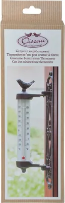 Zdjęcie produktu dla Esschert Design BR20, Ciekły termometr środowiskowy, Wewnętrzna, F, °C, -30 - 50 °C, -20 - 120 °F, Brązowy