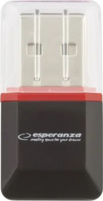 Productafbeelding van Esperanza Micro SD USB 2.0 kaartlezer, zwart