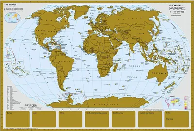 Produktbild von Scratchmap/Rubbelkarte THE WORLD