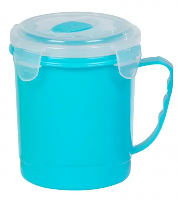 Produktbild von suppenbecher 600 ml Polypropylen blau 2-teilig