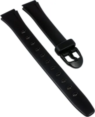 Produktbild von Casio Uhrenarmband | Ersatzband Resin schwarz für LW-203