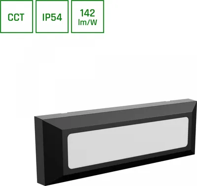 Produktbild von LED Außenwandleuchte Aufputz  6W CCT 230V IP54 Schwarz
