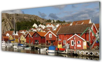 Produktbild von Acrylglasbilder 125x50 Wandbild Druck Stadt dbilder Landschaft