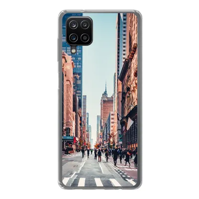 Produktbild von MuchoWow® Handyhülle Schutzhülle Hülle für Samsung Galaxy A12 Veteranenparade in New York Silikon Softcase Handy Hülle - Bild