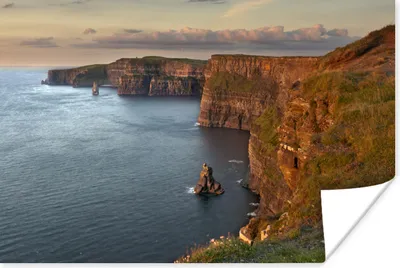 Produktbild von MuchoWow® Poster Die irischen Cliffs of Moher in Europa 120x80 cm - Bilder