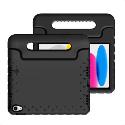 Produktbild von imoshion Schutzhülle mit Handgriff kindersicher iPad 11 (2025) 11 Zoll A16 / iPad 10 (2022) 10.9 Zoll - Schwarz