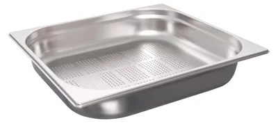 Zdjęcie produktu dla Pojemnik GN 2/3, stal nierdzewna - 354 x 325 x 65 mm - pojemność 5,5 litra