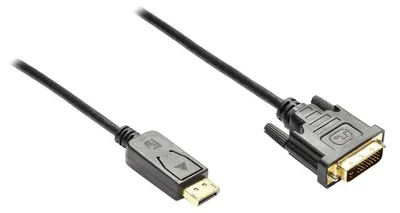 Obrázek produktu pro Alcasa DP - DVI-D 5m, 5 m, DVI-D, DisplayPort, Samec, Samec, Černá
