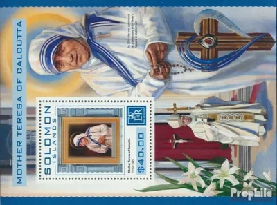 Produktbild von Briefmarken Salomoninseln 2016 Mi Block 570 (kompl. Ausg.) postfrisch Mutter Teresa