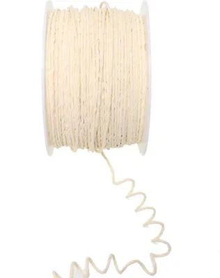 Produktbild von Papierdraht Ø 2 mm 100 m Papierdekodraht Papierkordel auf Spule Basteldraht champagner