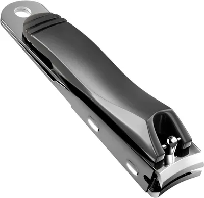 Image de Coupe-ongles de haute qualité en acier inoxydable, lame courbée - Gris