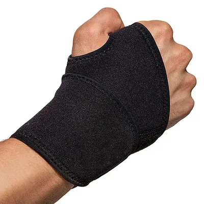 Immagine prodotto di Tutore per polso, supporto per polso, supporto per polso | nero, poliestere, neoprene, per destrimani e mancini