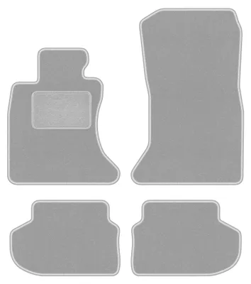 Productafbeelding van Velours automatten voor BMW 5 F11 FL xDrive 2013-2017 (stationwagen) – 4-delig, grijs, op maat – Wielganizator OSLO