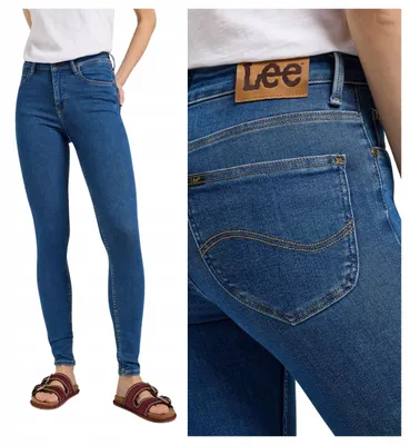 Produktbild von Lee | Damenjeans Scarlett Clean Riley blau Denim Stretch Skinny Fit High Waist figurbetonte Röhrenjeans W26 L31
