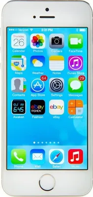 Produktbild von Apple 5s 16GB iPhone 5s, 10.16 cm (4"), 1136 x 640 Pixel, 800:1, Apple, A7, 16 GB