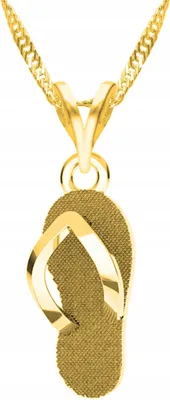 Produktbild von Goldkette mit Flip-Flops, Flip-Flops, Schuh, SILBER 925